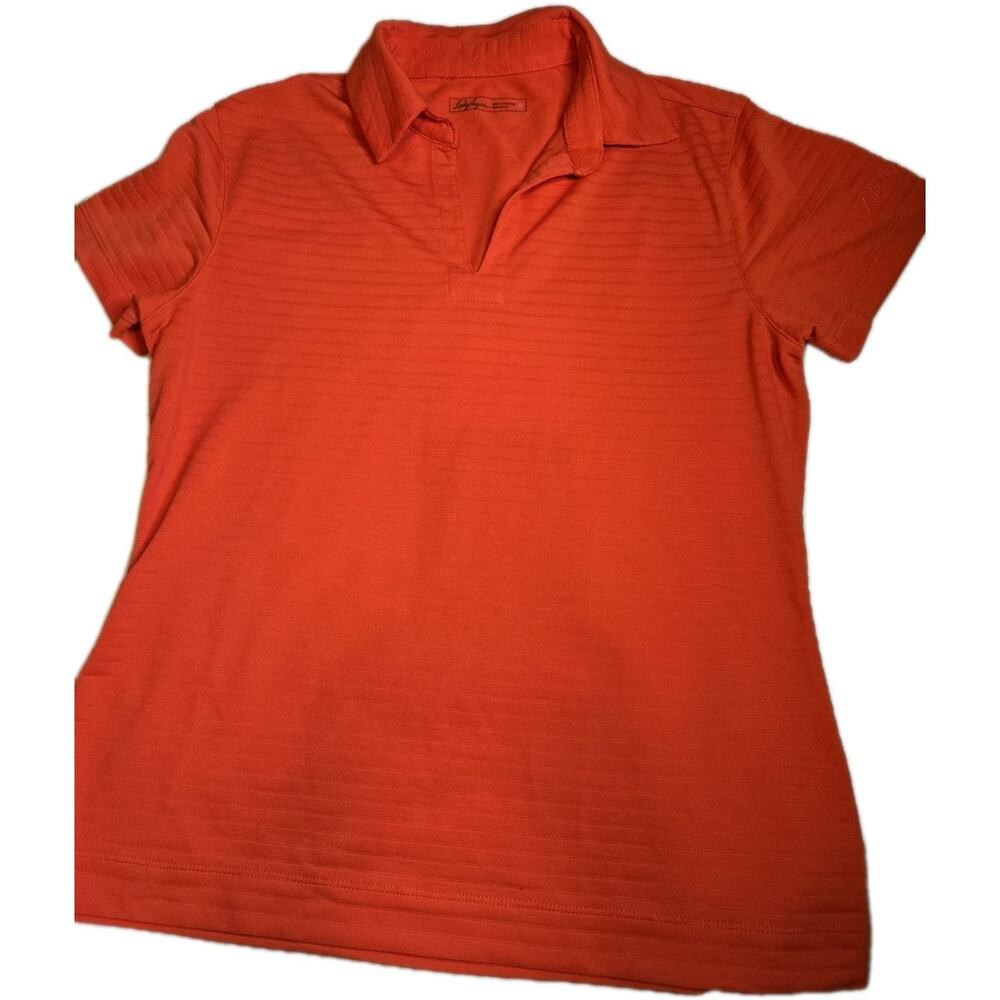 Lady Hagen Hydro Dri Golf Orange Polo Shirt Size Small~ Pullover~ Short Sleeve